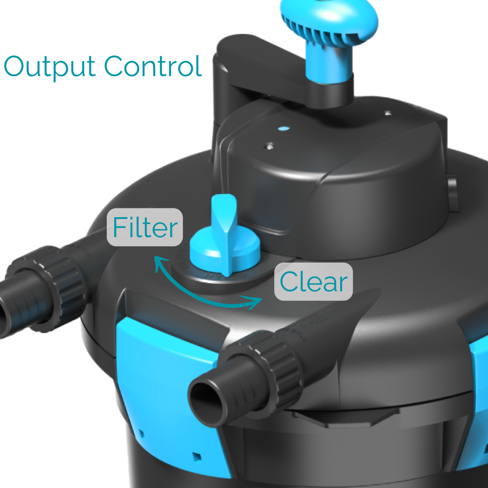 AllPondSolutions 3000L Pressurised Pond Filter 9w UV Easy Clean PFC-3000