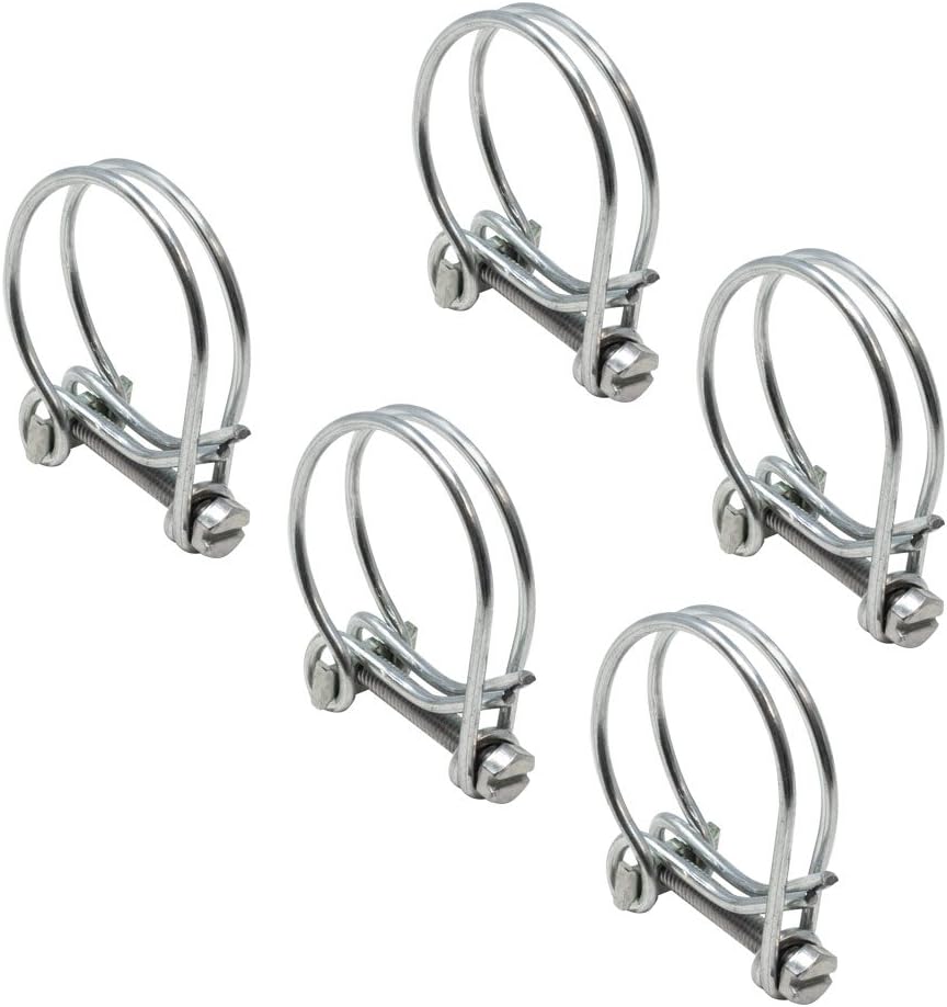 Double Wire Clips - Fits Flexible Hose 12-38mm (0.5"-1.5")