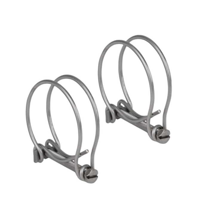 Double Wire Clips - Fits Flexible Hose 12-38mm (0.5"-1.5")