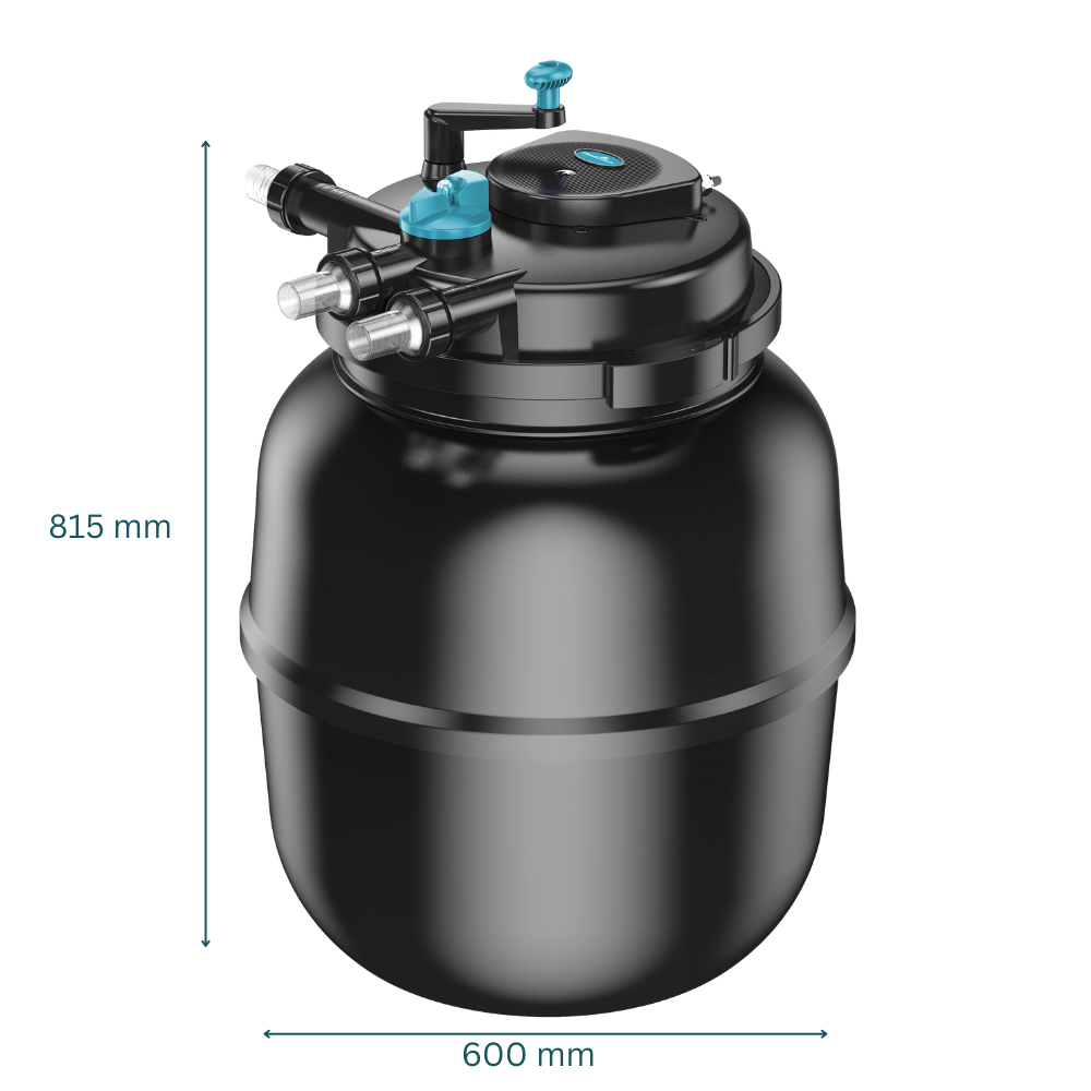 AllPondSolutions Pressurised Pond Filter PFC-50000 Full Kit with AquaECO-12000