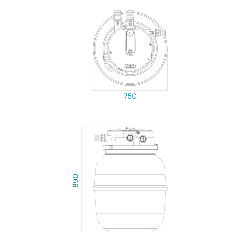 AllPondSolutions Auto Cleaning Koi Pressurised Pond Filter PRO-75000 with UV Light Timer