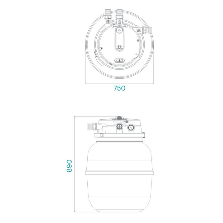 AllPondSolutions Auto Cleaning Koi Pressurised Pond Filter PRO-75000 with UV Light Timer